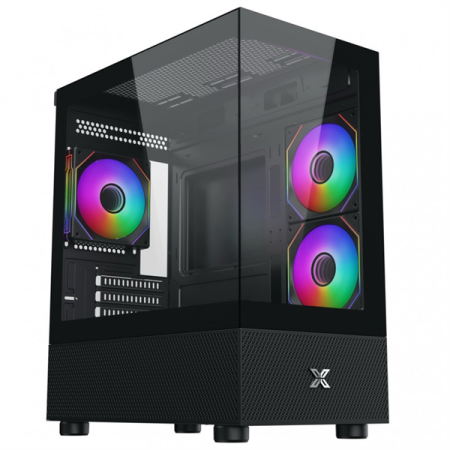 Case Xigmatek Alphard M 3IF | M-ATX/ITX, Kèm sẵn 3 fan, Đen