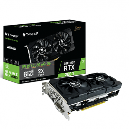 Card màn hình T-WOLF RTX 2060 6GB GDDR6 ( New Full Box 36 tháng)