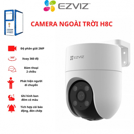 Camera EZVIZ H8C 2MP Full Color, Xoay 360 Ngoài Trời, Đàm Thoại,…