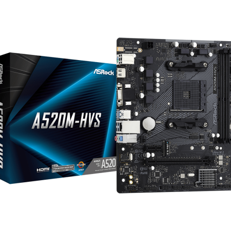 Mainboard ASRock A520M-HVS DDR4 | AM4 | mATX
