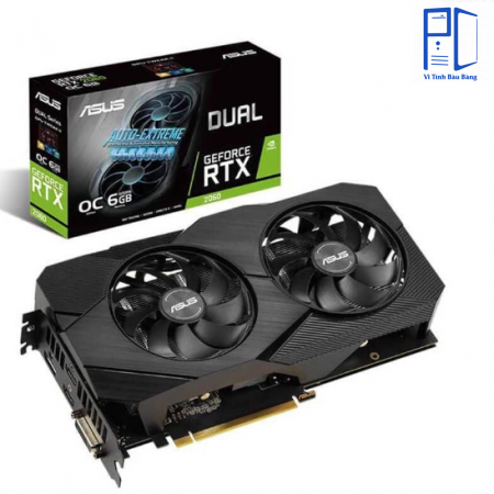 Card màn hình VGA ASUS RTX 2060 Evo 6GB DDR6 Dual 2 Fan QSD