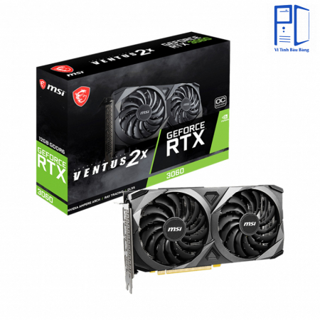 Card màn hình VGA MSI RTX 3060 12GB GDDR6 Ventus 2X OC