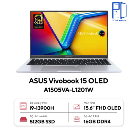 💻 ASUS Vivobook 15 OLED A1505VA i9-13900H – Laptop OLED Siêu Mạnh Giá Tốt (Like New)