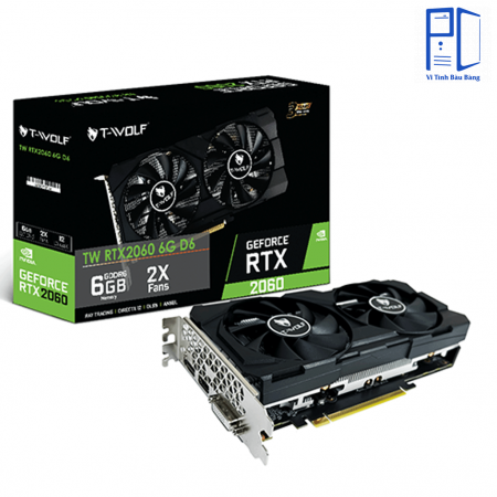 Card màn hình T-WOLF RTX 2060 6GB GDDR6 ( New Full Box 36 tháng)