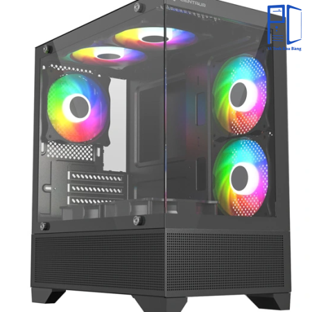 VỎ CASE MÁY TÍNH CENTAUR CENTAUR METAL MT-C02 BLACK (M-ATX| MID TOWER| MÀU ĐEN)