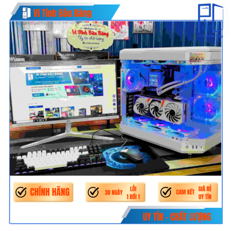 PC Gaming Full White  | Intel i5 12400F \ RTX 3060 12G\ B760M\ RAM 16GB\ SSD 512GB