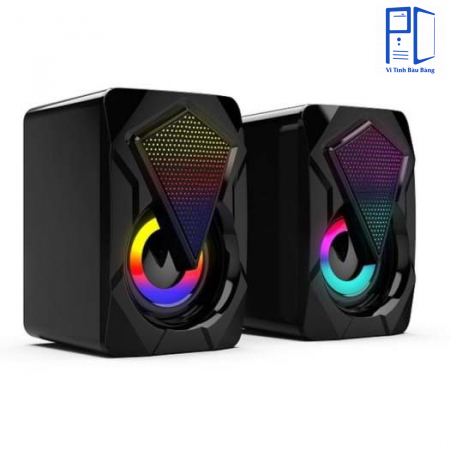 Loa vi tính mini 2.0 LeerFei LED RGB