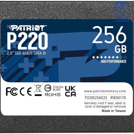SSD 256GB Patriot P220 P220S256G25 2.5 Inch Sata III