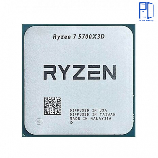 Bộ vi xử lý AMD Ryzen 7 5700X3D / 3.0GHz Boost 4.1GHz / 8 nhân 16 luồng / 100MB / AM4
