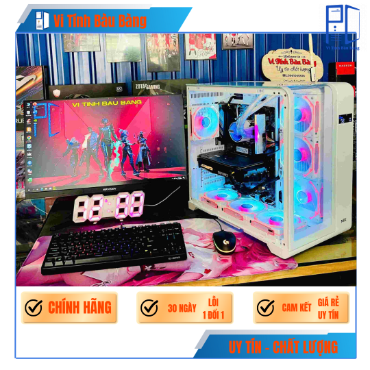 PC Gaming  | Intel i5 12400F \ RTX 3050 6G\ H610M\ RAM 16GB\ SSD 512GB - PC GAMING BÀU BÀNG