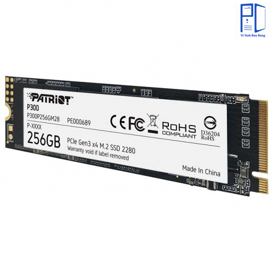 Ổ Cứng SSD 256G Patriot P300 | PCIe Gen3, M.2 NVMe, P300P256GM28