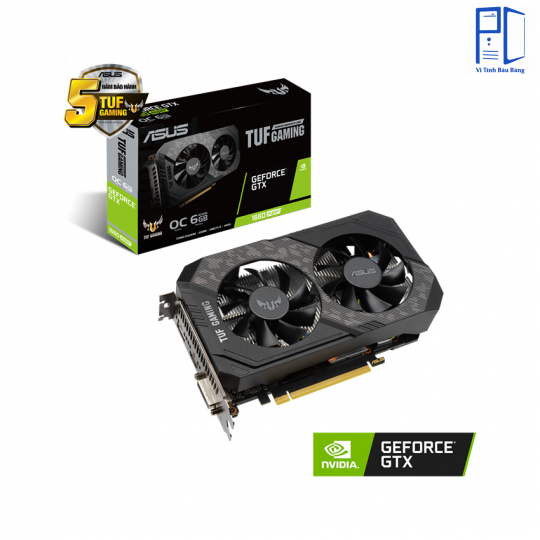 Card màn hình ASUS TUF GTX 1660 Super-O6G GAMING (6GB GDDR6, 192-bit, DVI+HDMI+DP, 1x8-pin) QSD