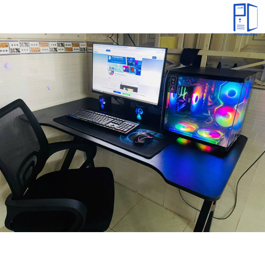 Combo Bàn Ghế  - Đen/Trắng/Hồng