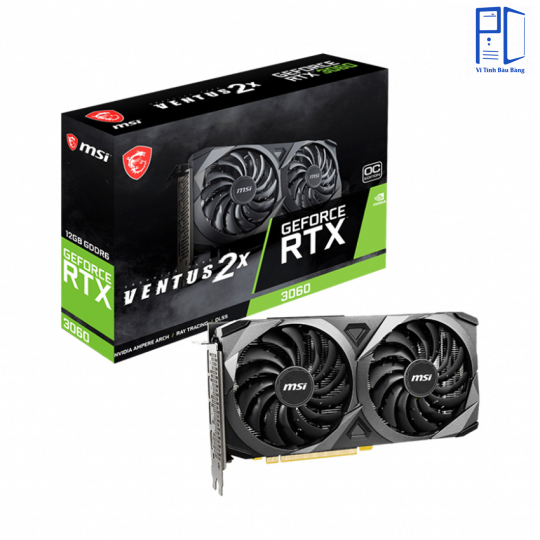 Card màn hình VGA MSI RTX 3060 12GB GDDR6 Ventus 2X OC