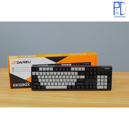 Bàn phím quang cơ Dareu EK1280X Black Grey Optical switch