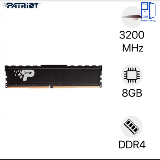 Ram PC Patriot 8GB DDR4 3200MHz Tản Nhiệt