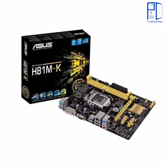Mainboard Asus H81M-K (Intel H81/ Intel LGA 1150/ M-ATX/ 2 khe ram/ DDR3/ Lan)