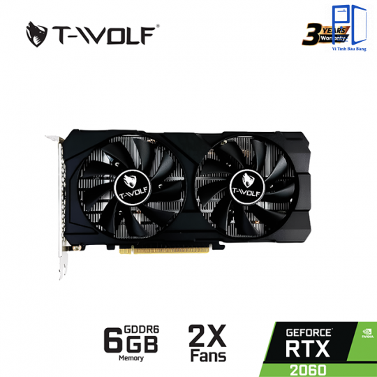 Card màn hình T-WOLF RTX 2060 6GB GDDR6 ( New Full Box 36 tháng)